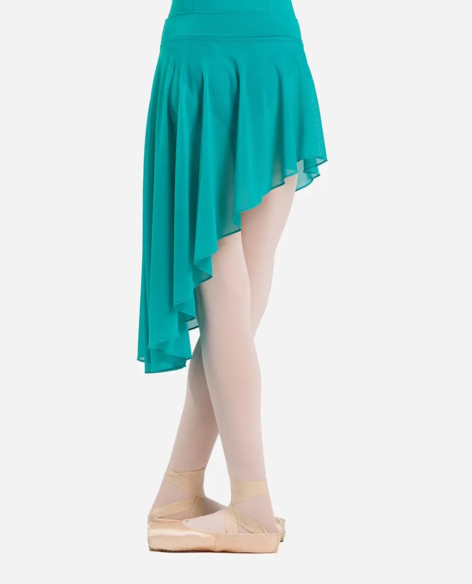 Girls Pull on Asymmetric Dance Skirt Dakini