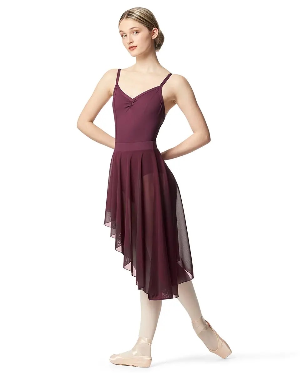 Pull on Asymmetric Dance Skirt Dakini