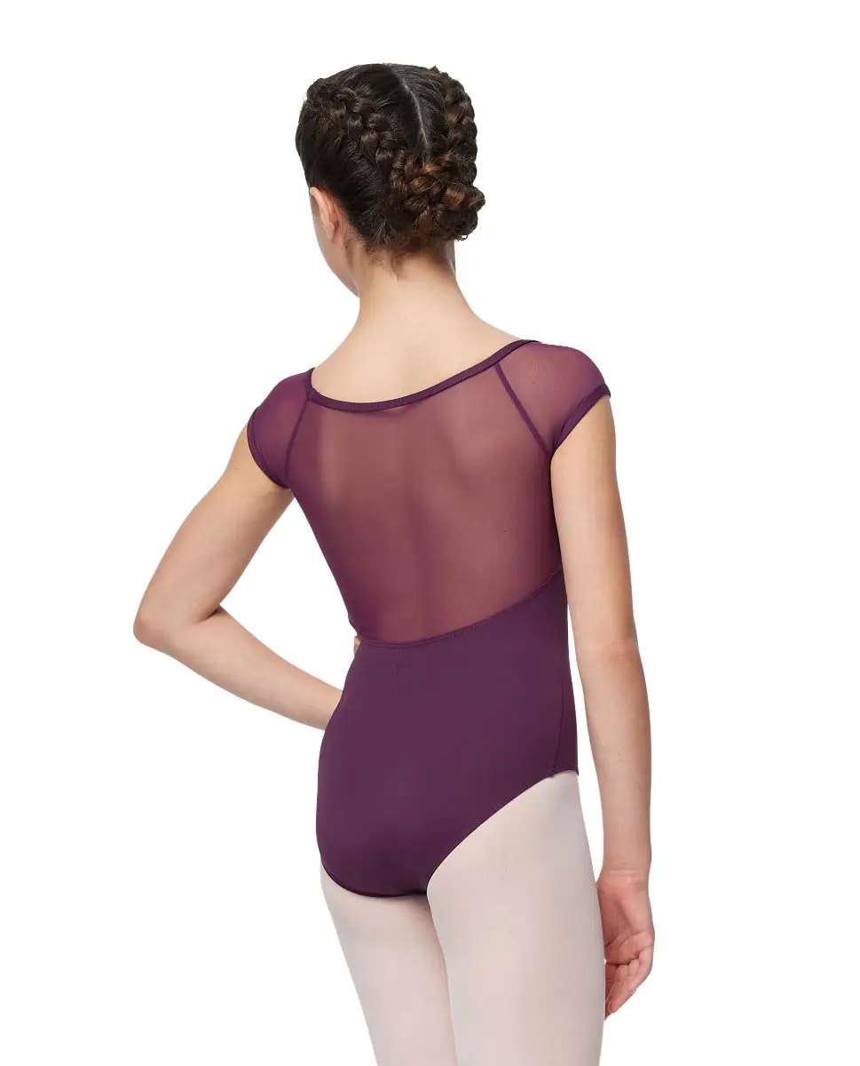 Girls Cap Sleeve Leotard Bronya