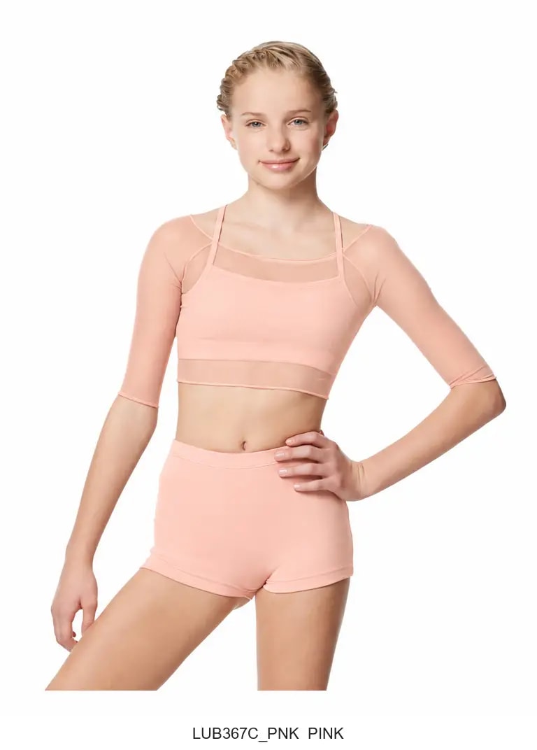 Girls Mesh Cropped Top Isla - View 17