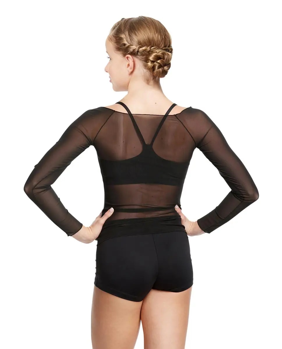 Girls Mesh Long Sleeve Top Faith