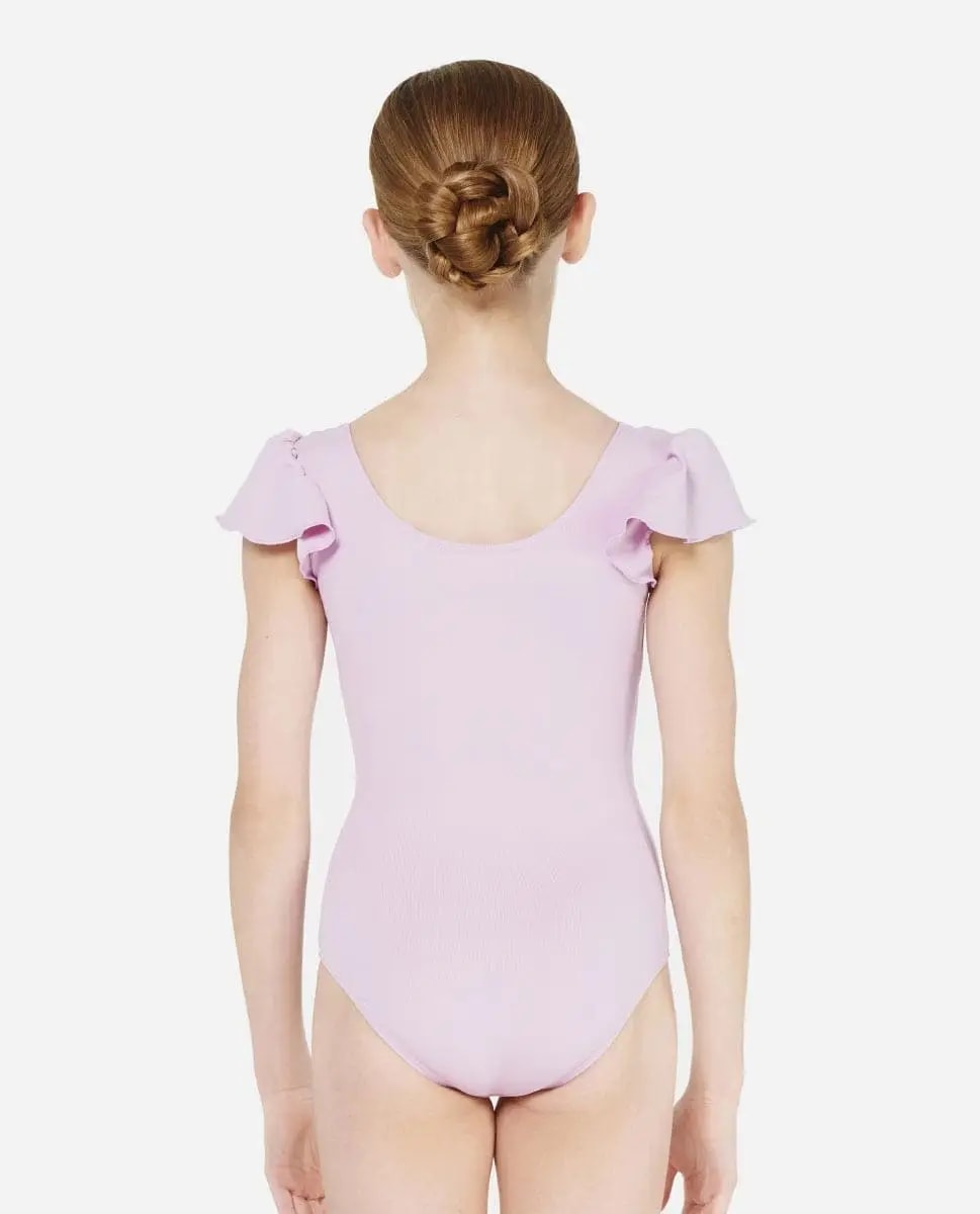 Girls Flutter Sleeve Leotard Andrea - View 4