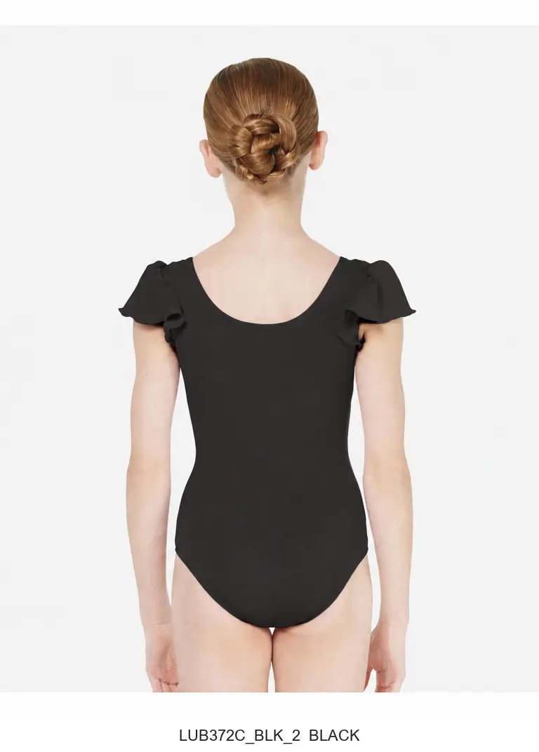 Girls Flutter Sleeve Leotard Andrea - View 10