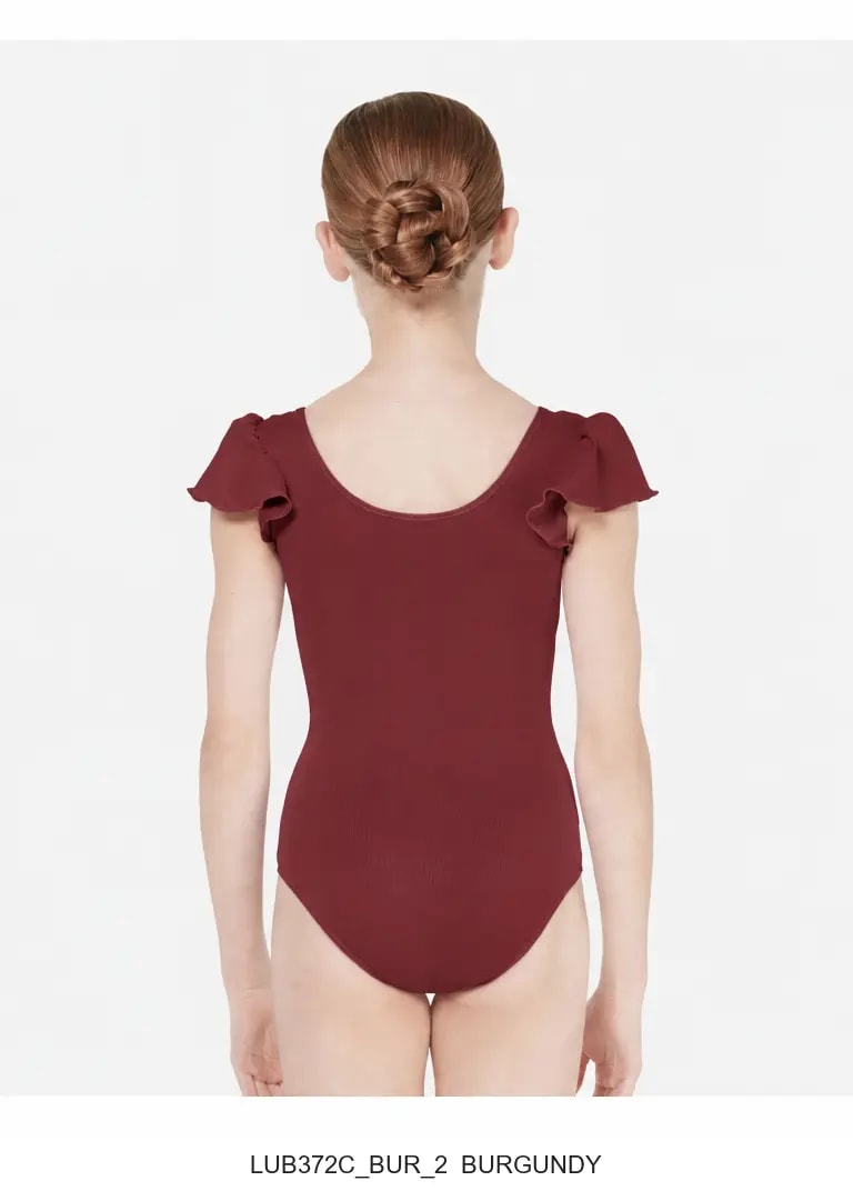 Girls Flutter Sleeve Leotard Andrea - View 15