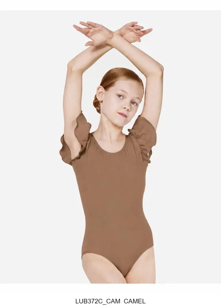 Girls Flutter Sleeve Leotard Andrea - View 18