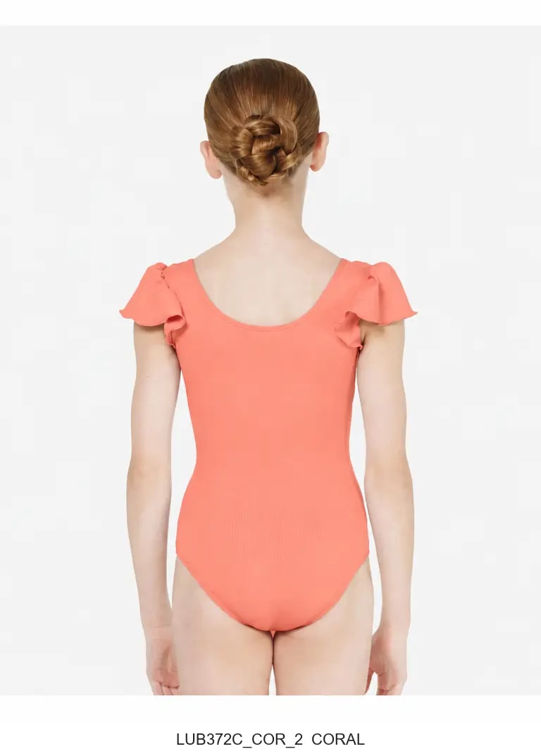 Girls Flutter Sleeve Leotard Andrea - View 21
