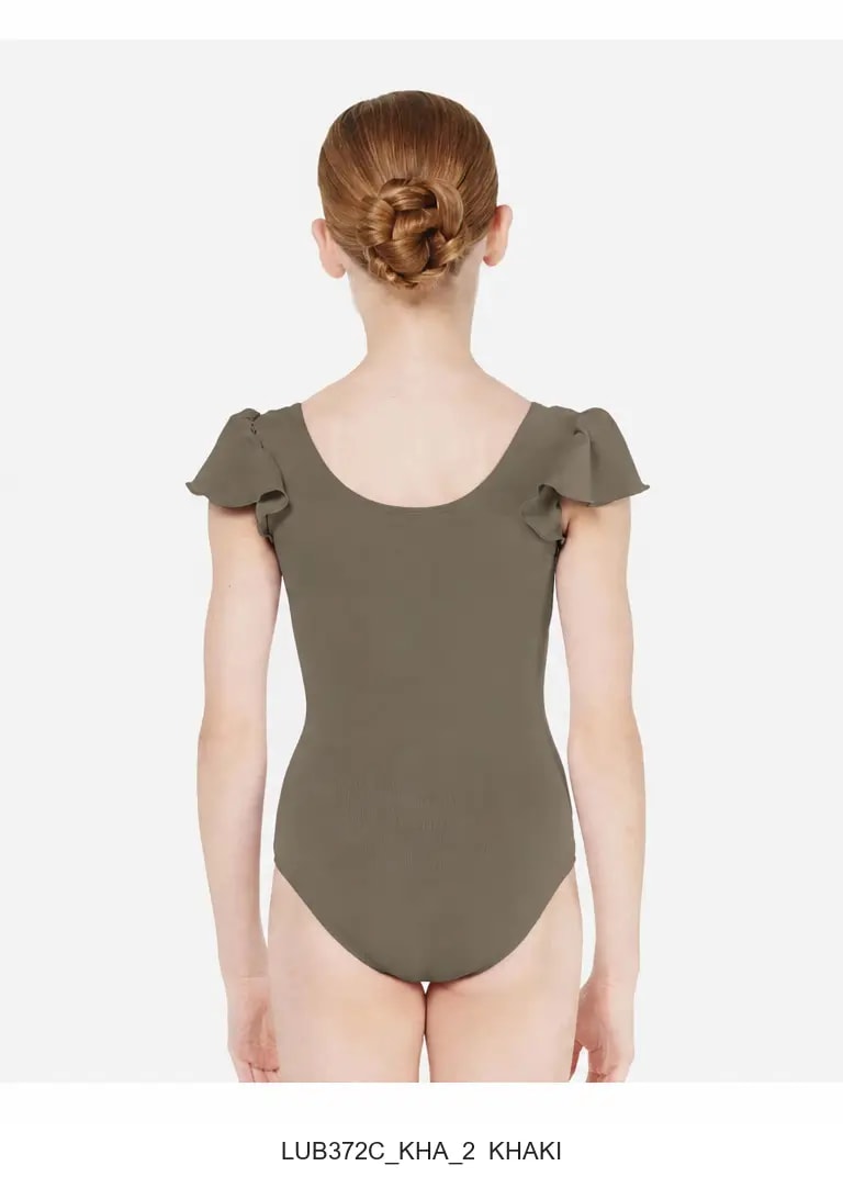 Girls Flutter Sleeve Leotard Andrea - View 55