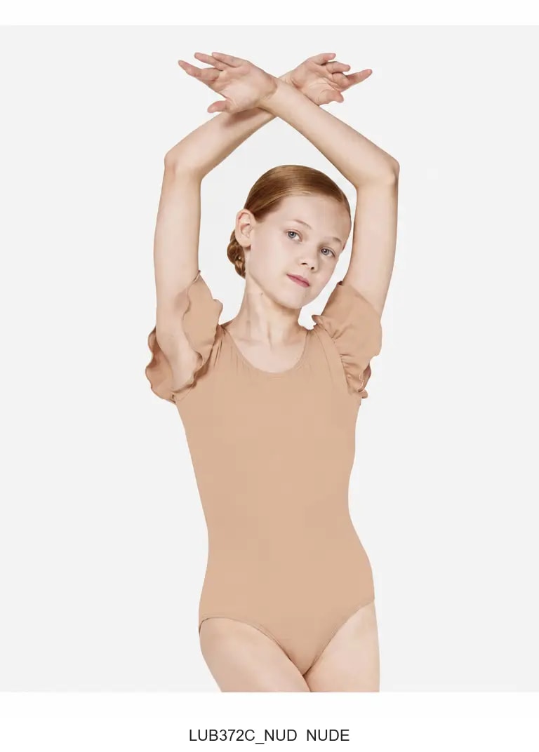 Girls Flutter Sleeve Leotard Andrea - View 66
