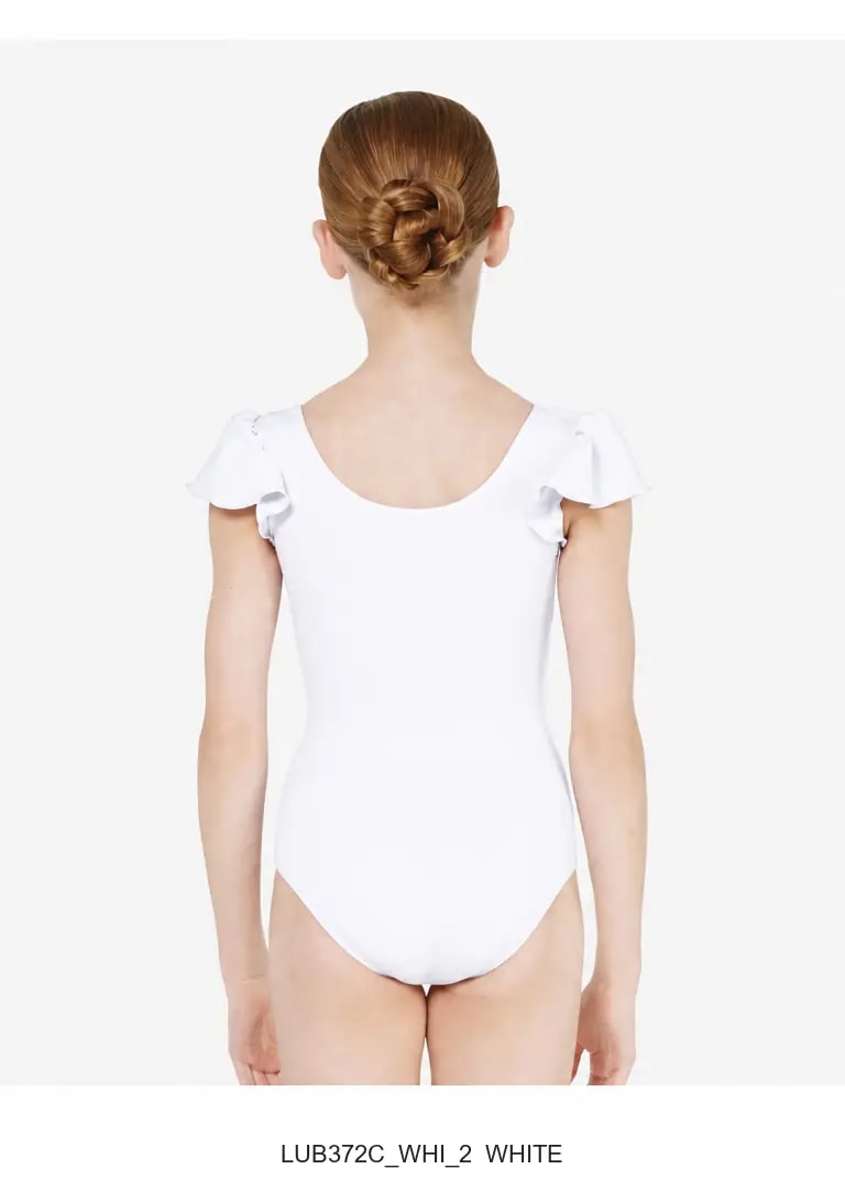 Girls Flutter Sleeve Leotard Andrea - View 79