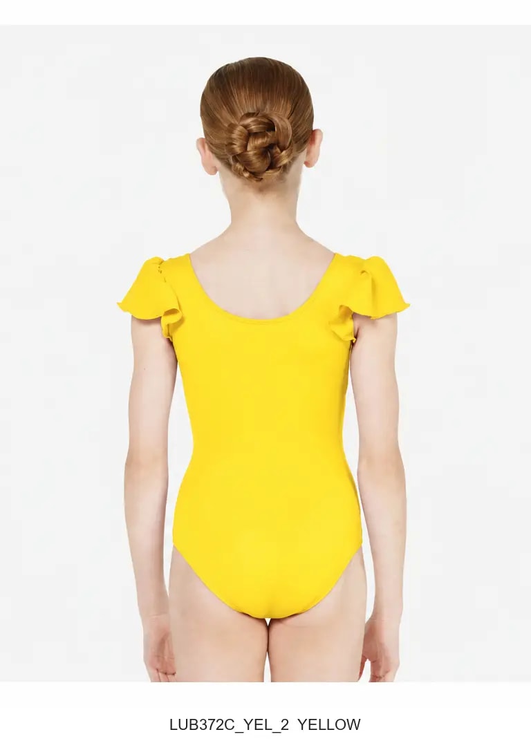 Girls Flutter Sleeve Leotard Andrea - View 83
