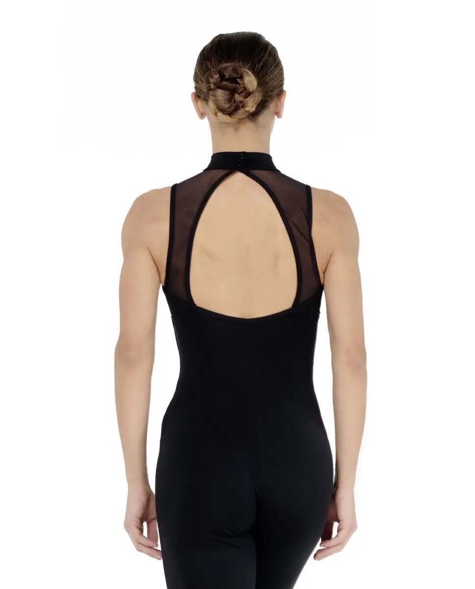Womens Turtle Neck Mesh Unitard Rachael