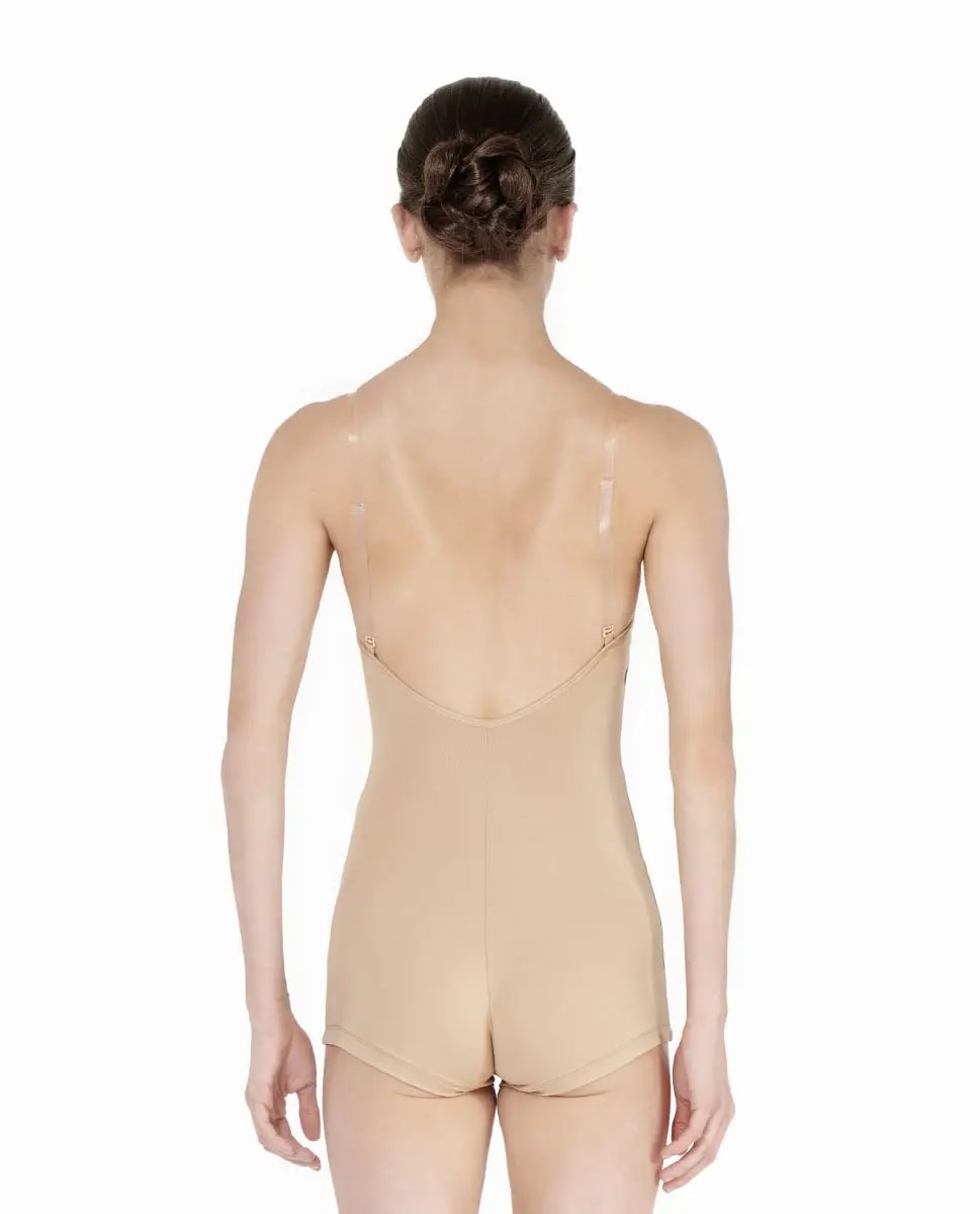 Undergarment Short Unitard Clear Straps Liliana
