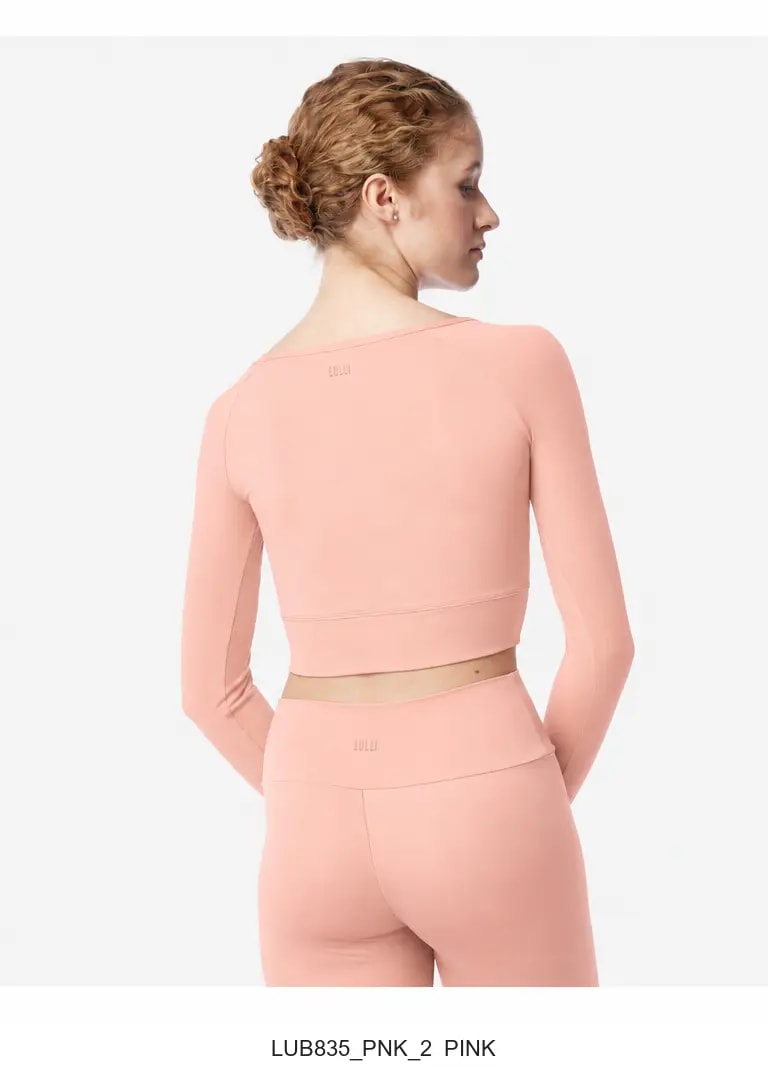 Womens Long Sleeve Crop Top Juniper - View 23