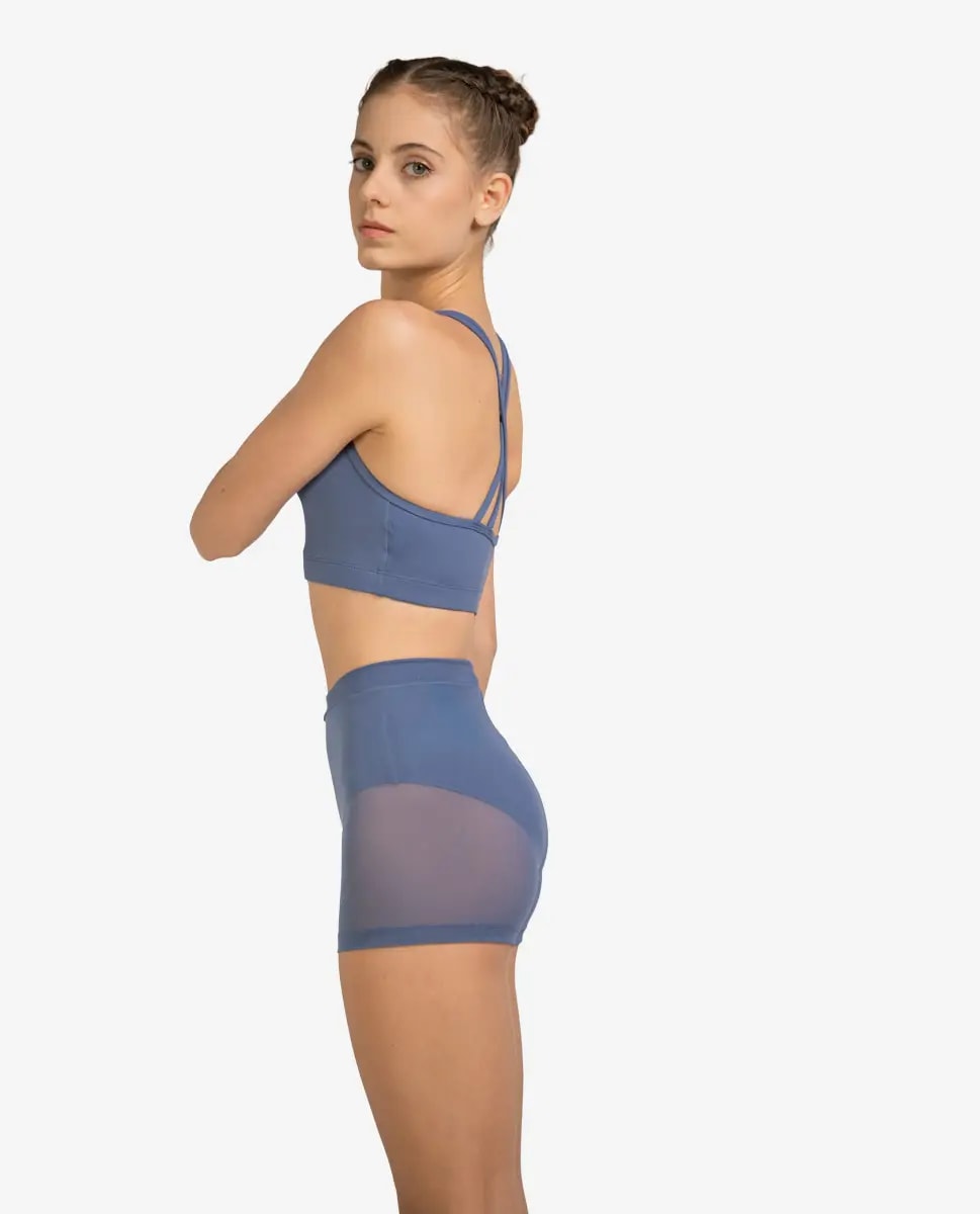 Womens Mesh Short Raven - View 3