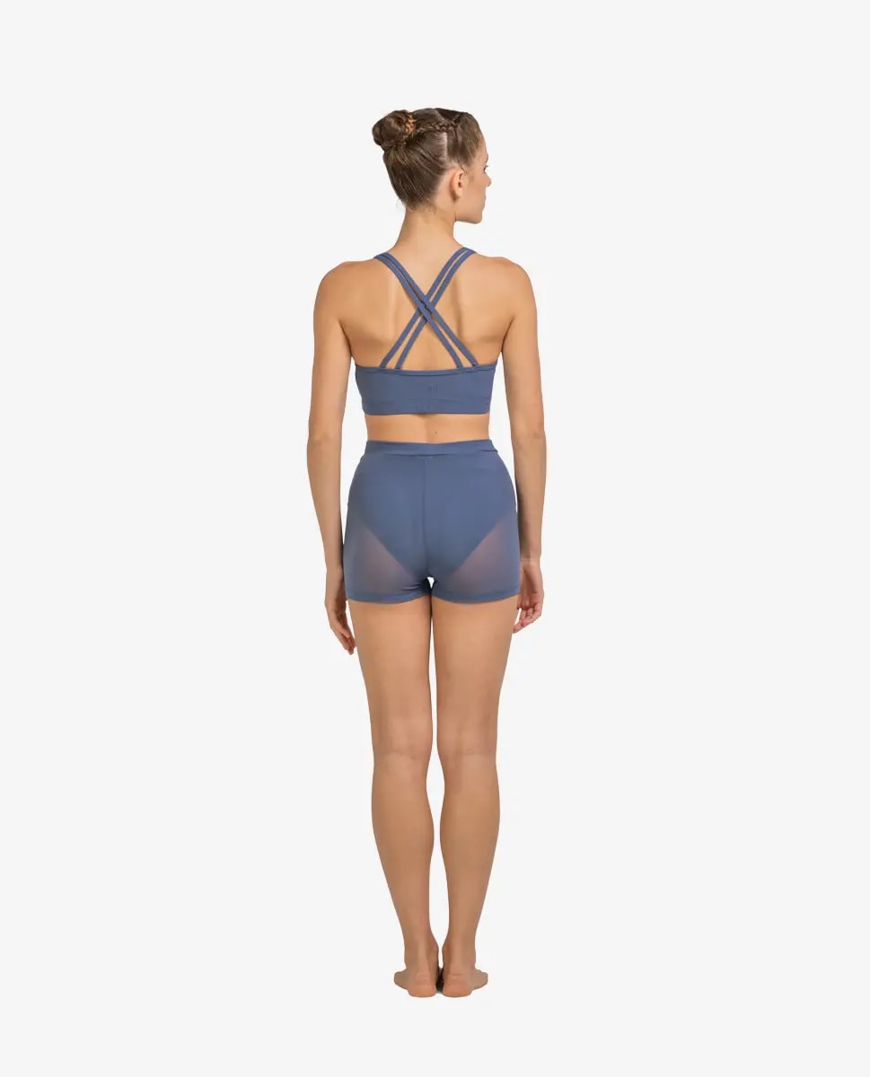 Womens Mesh Short Raven - View 5