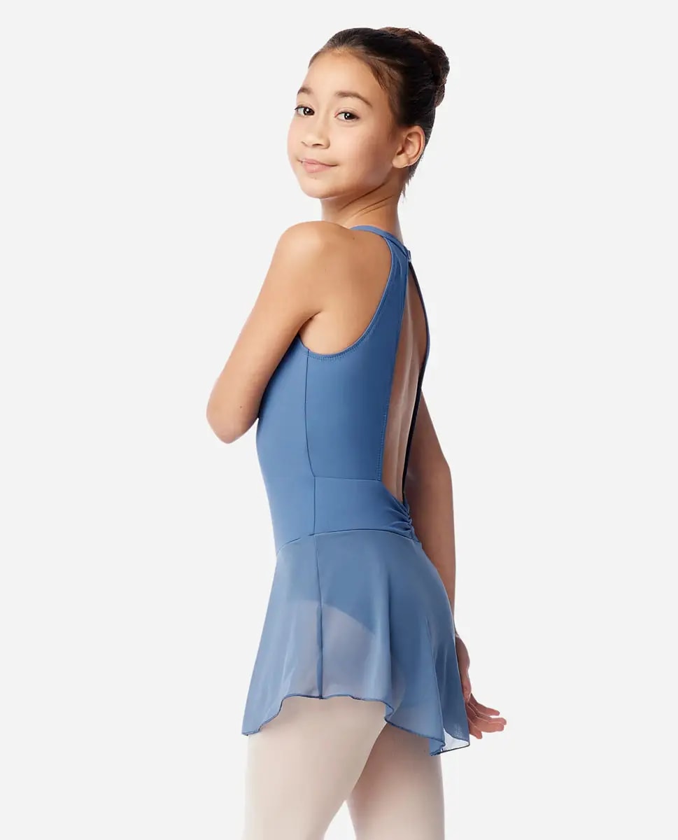 Girls Skirted High Neck Leotard Adalynn