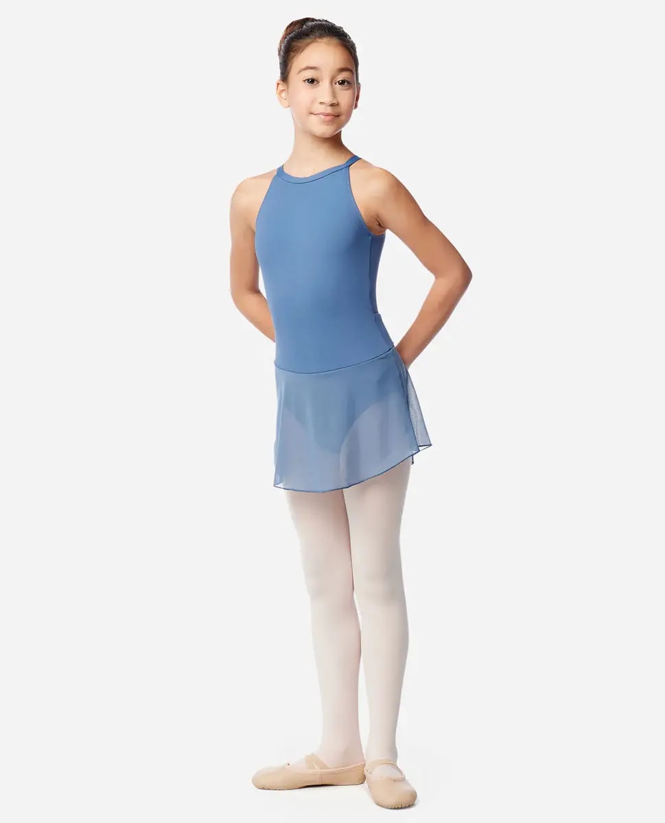 Girls Skirted High Neck Leotard Adalynn