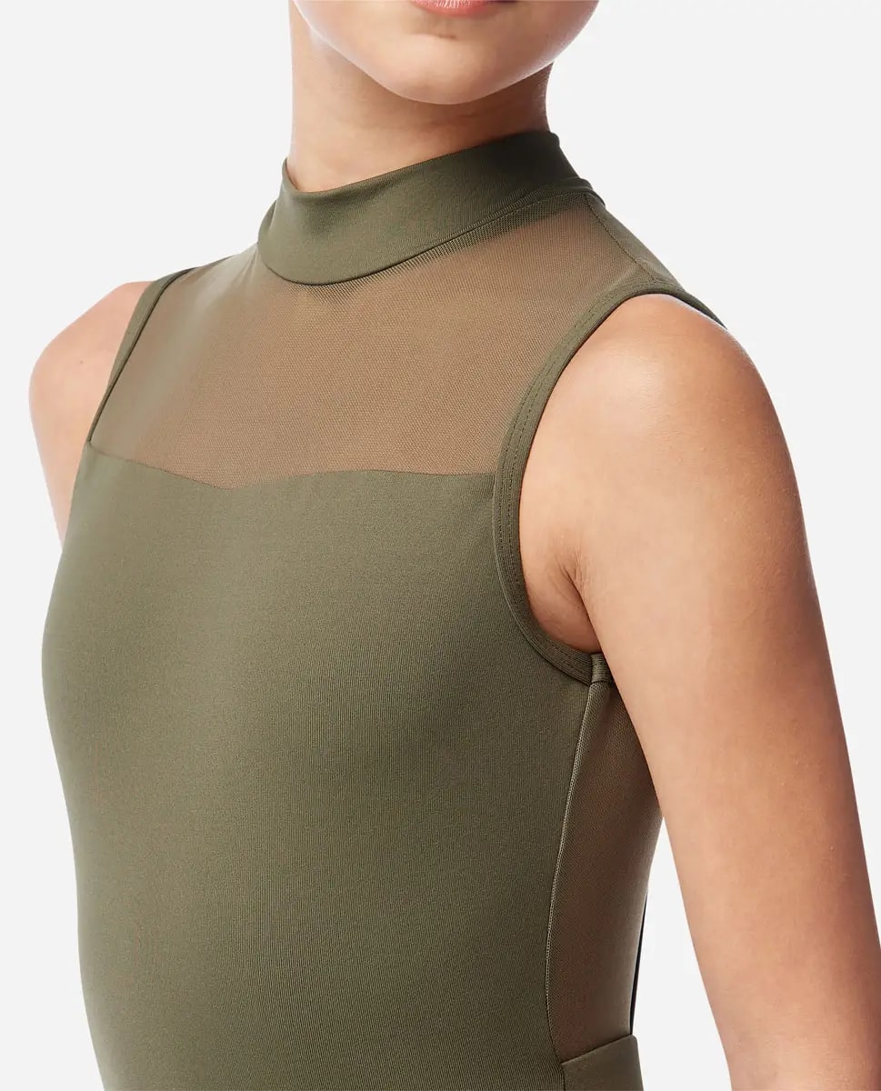 Girls Skirted Mock Neck Leotard Isabelle