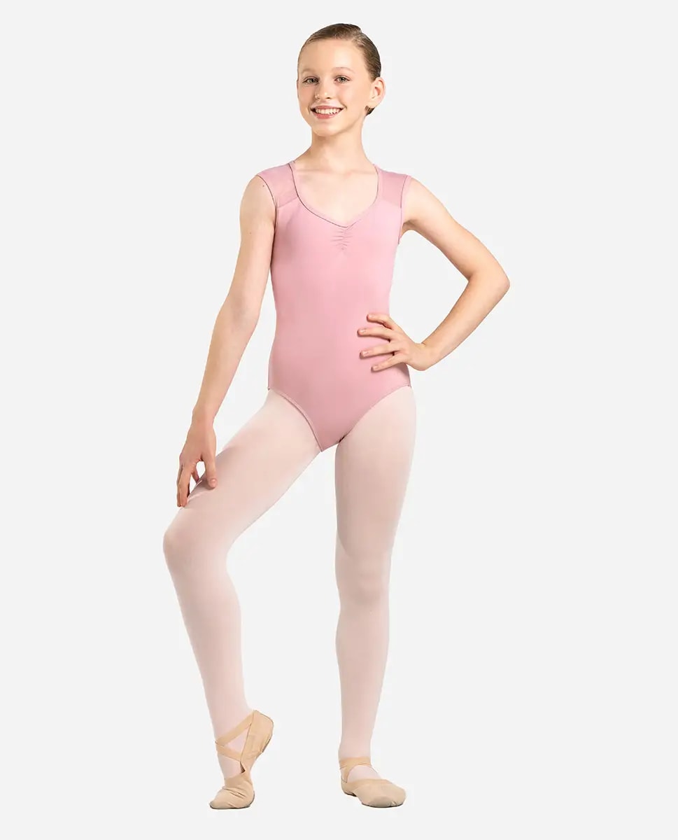 Girls Cap Sleeve Leotard Vera