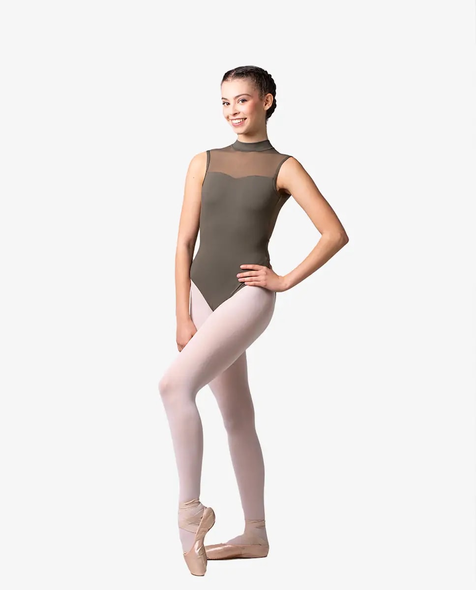 Womens Mock Neck Leotard Marcella - View 5