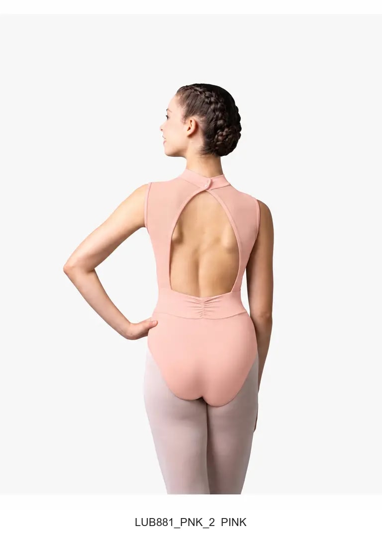Womens Mock Neck Leotard Marcella - View 6