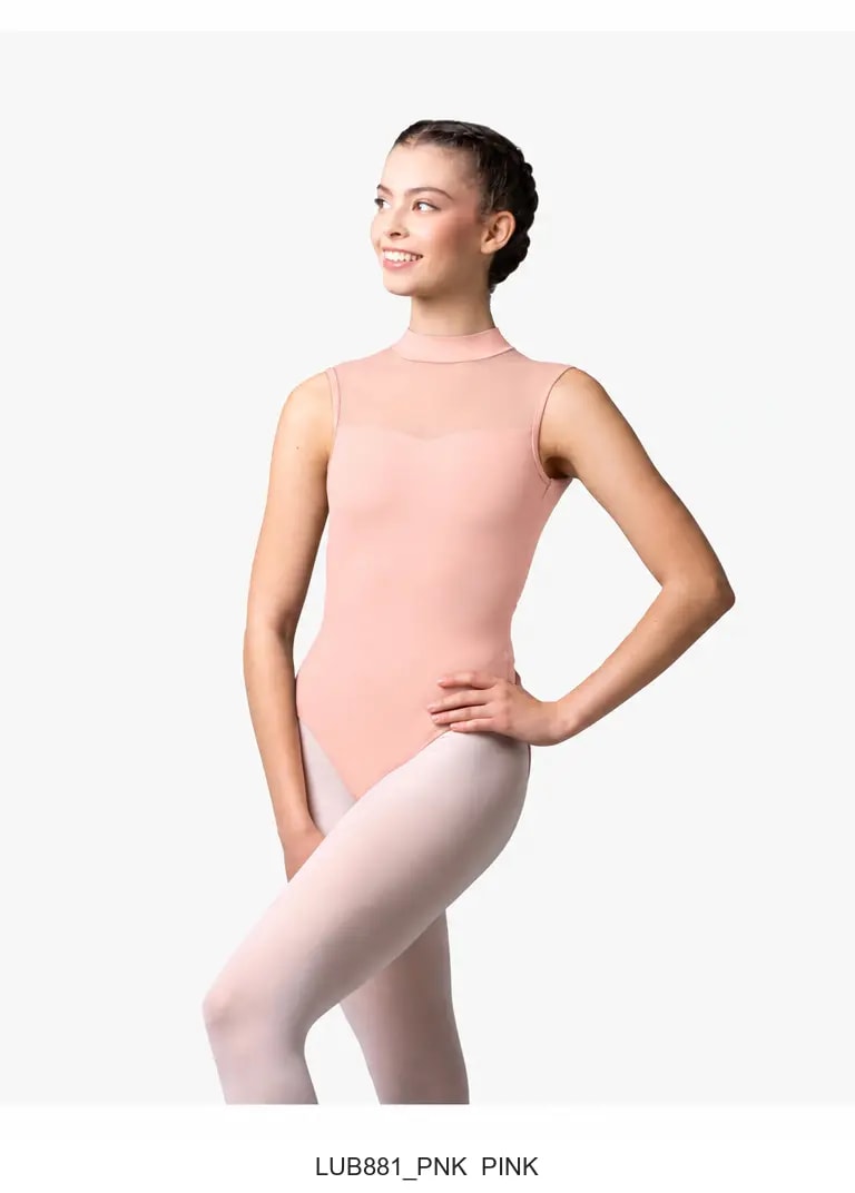 Womens Mock Neck Leotard Marcella - View 7