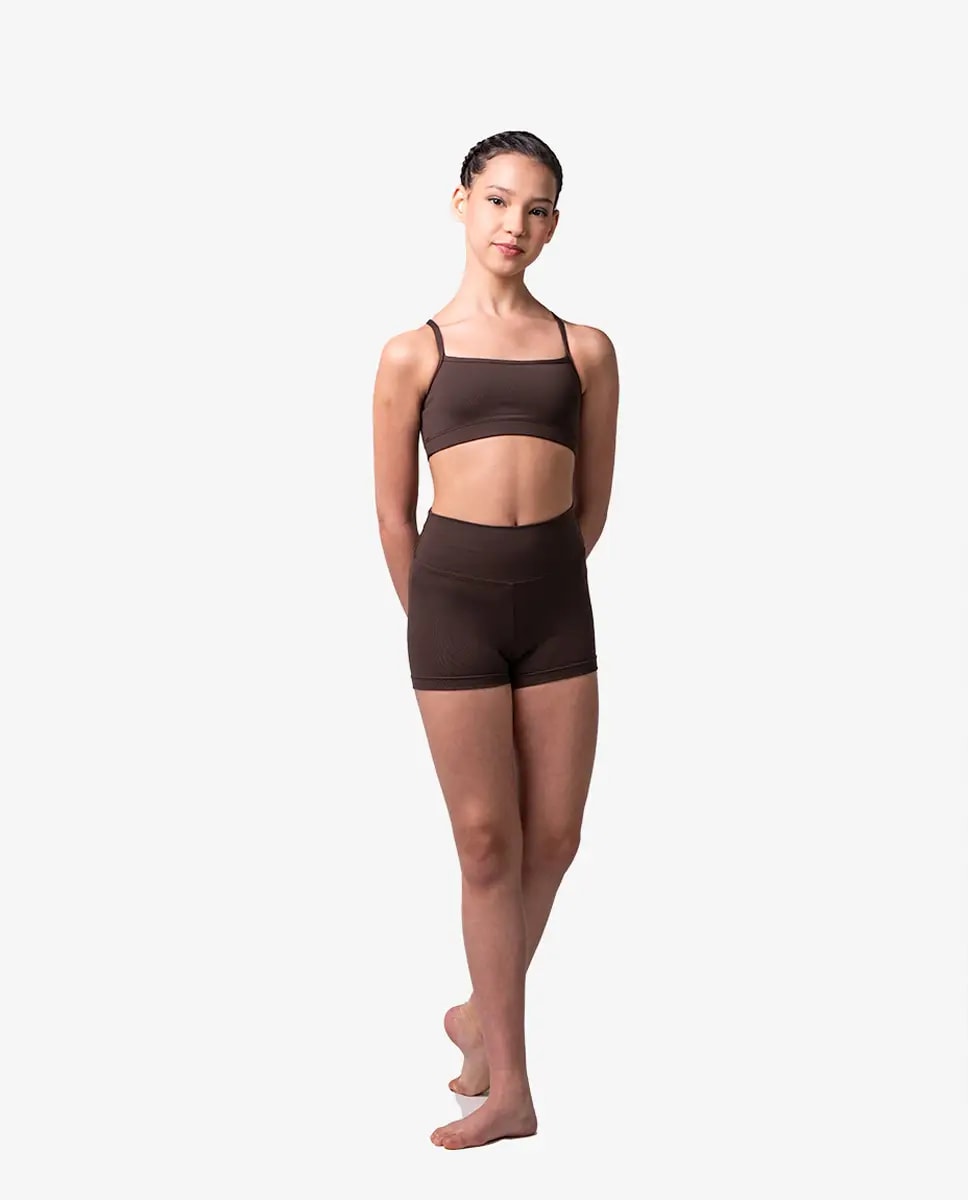 Girls High Waist Dance Shorts Gabriella