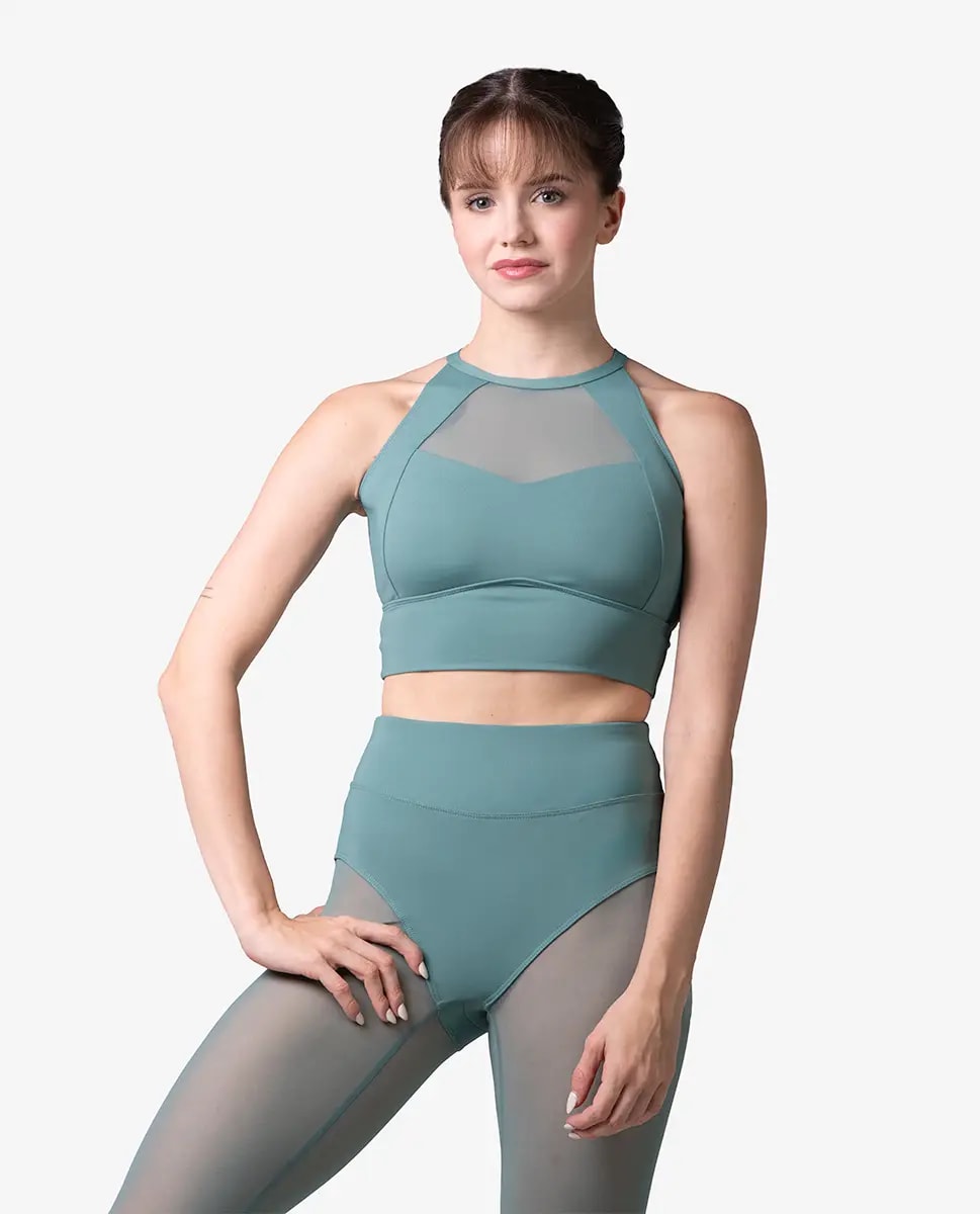 High Neck Crop Dnce Top Maria
