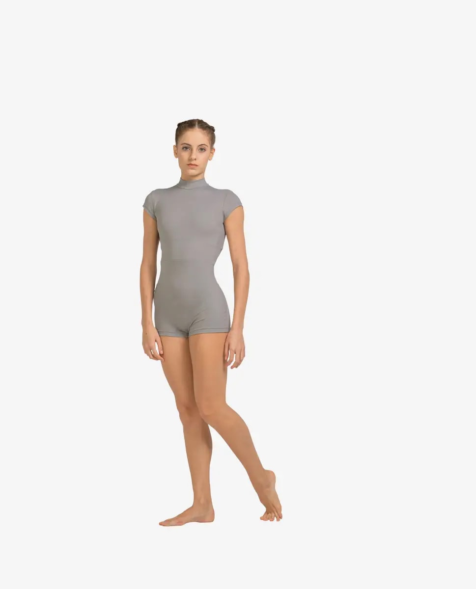 Mock Neck Short Unitard Hallie