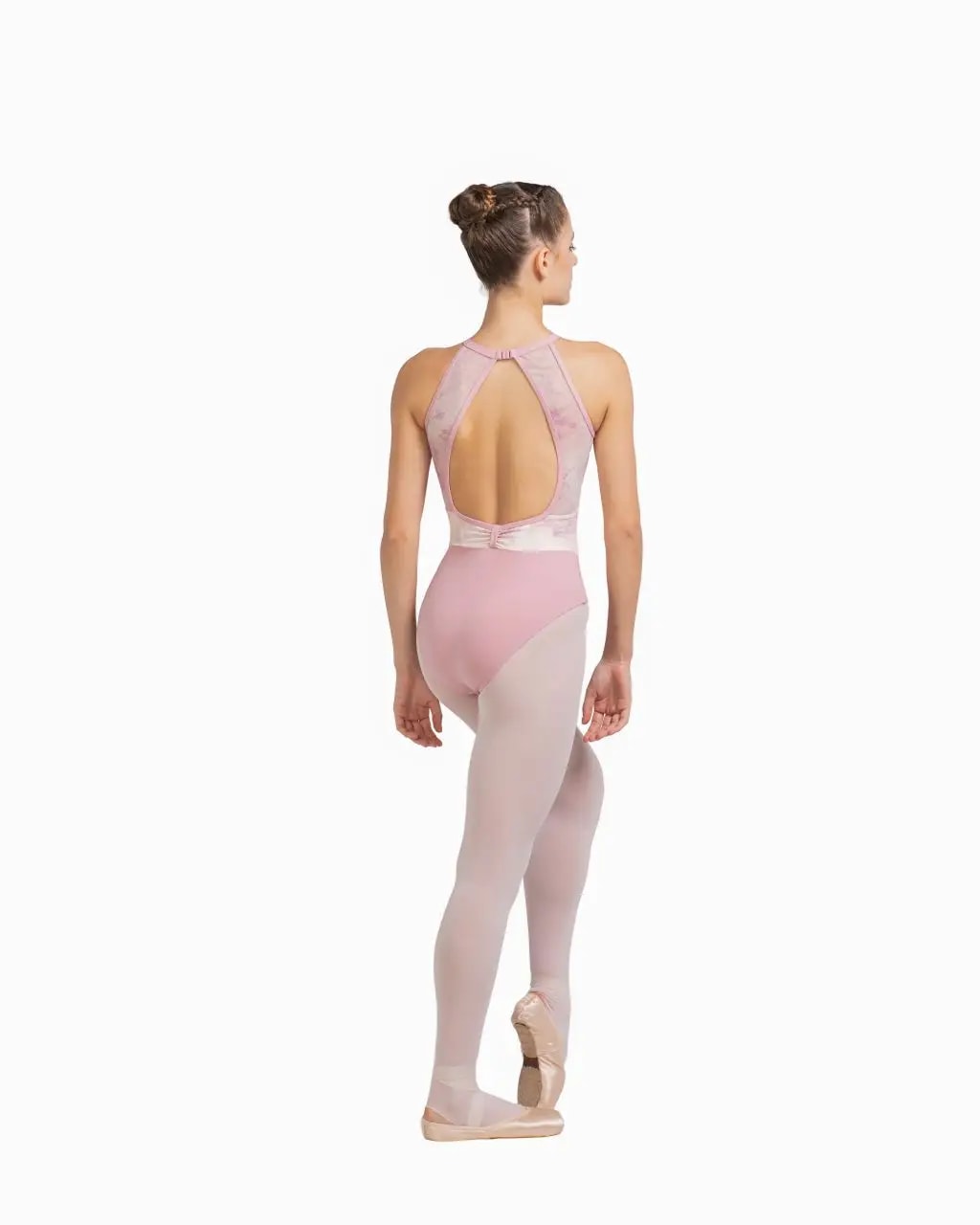 Girls High Neck Halter Secret Garden Leotard Ada