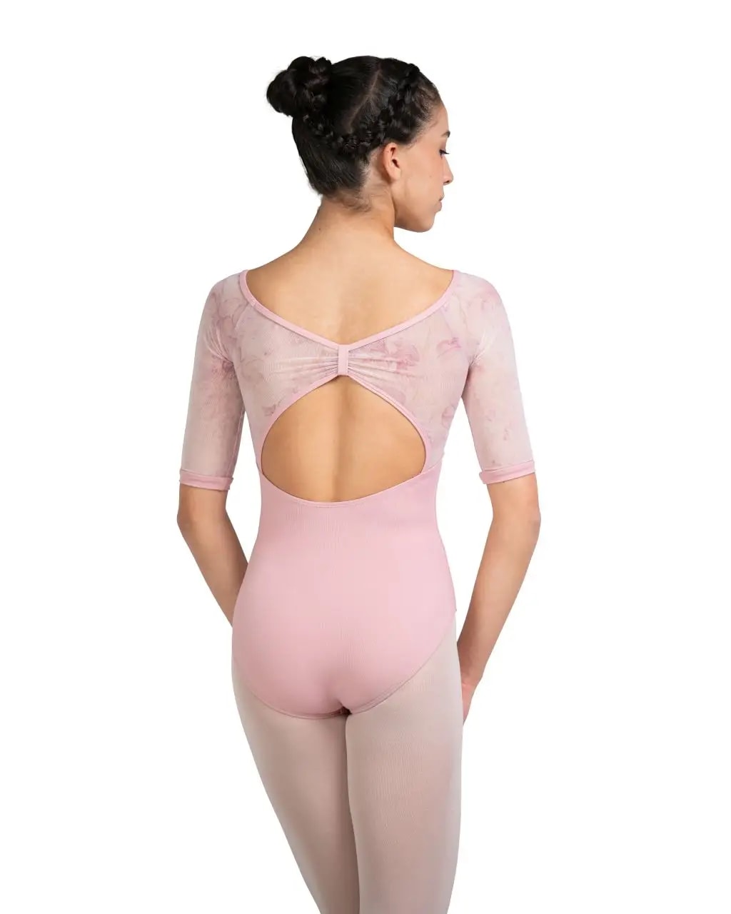 Girls Short Sleeve Secret Garden Leotard Emma