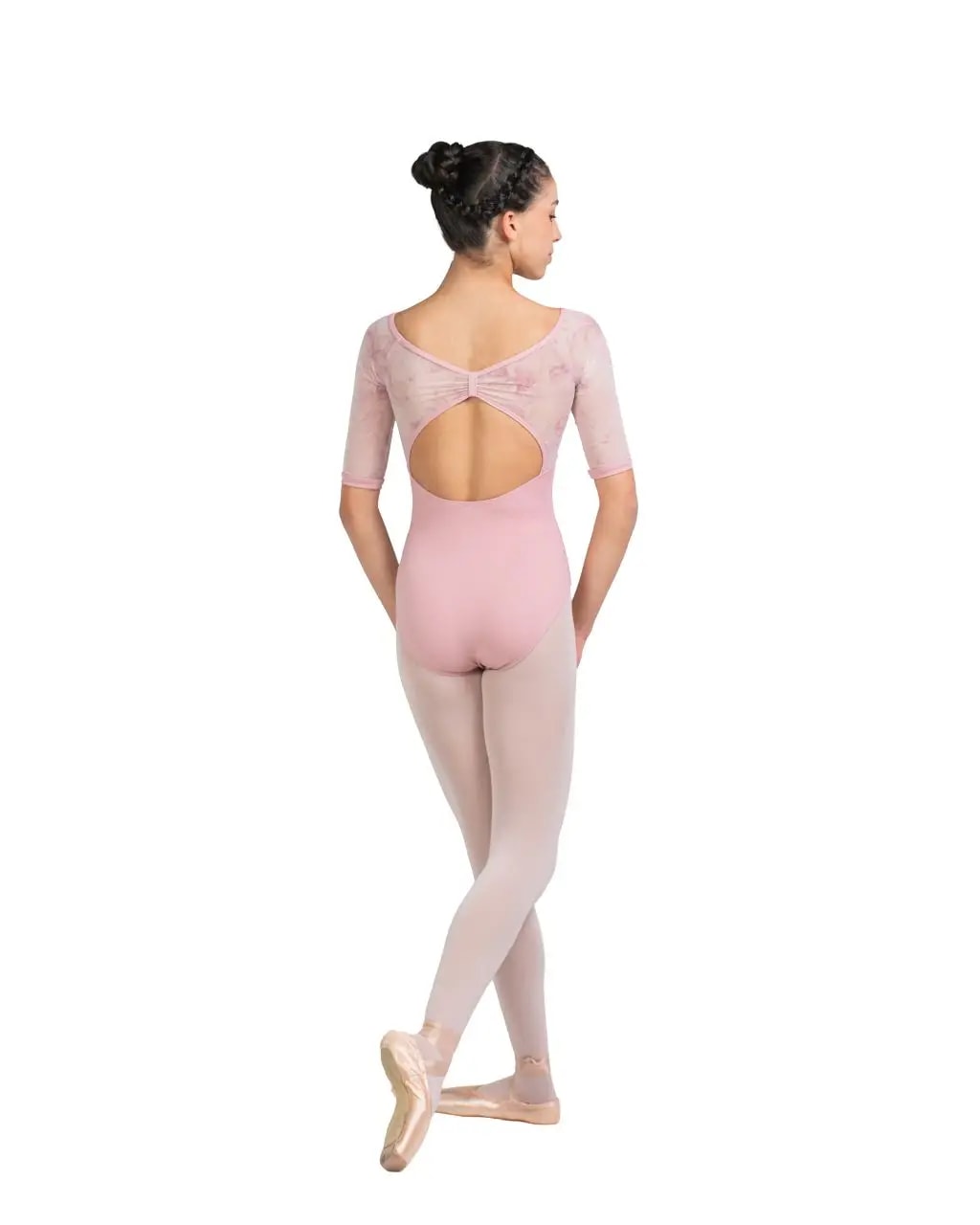Girls Short Sleeve Secret Garden Leotard Emma