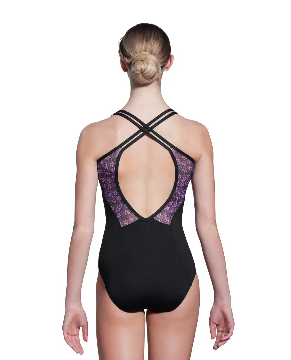 Ruby Camisole Printed Mesh Leotard