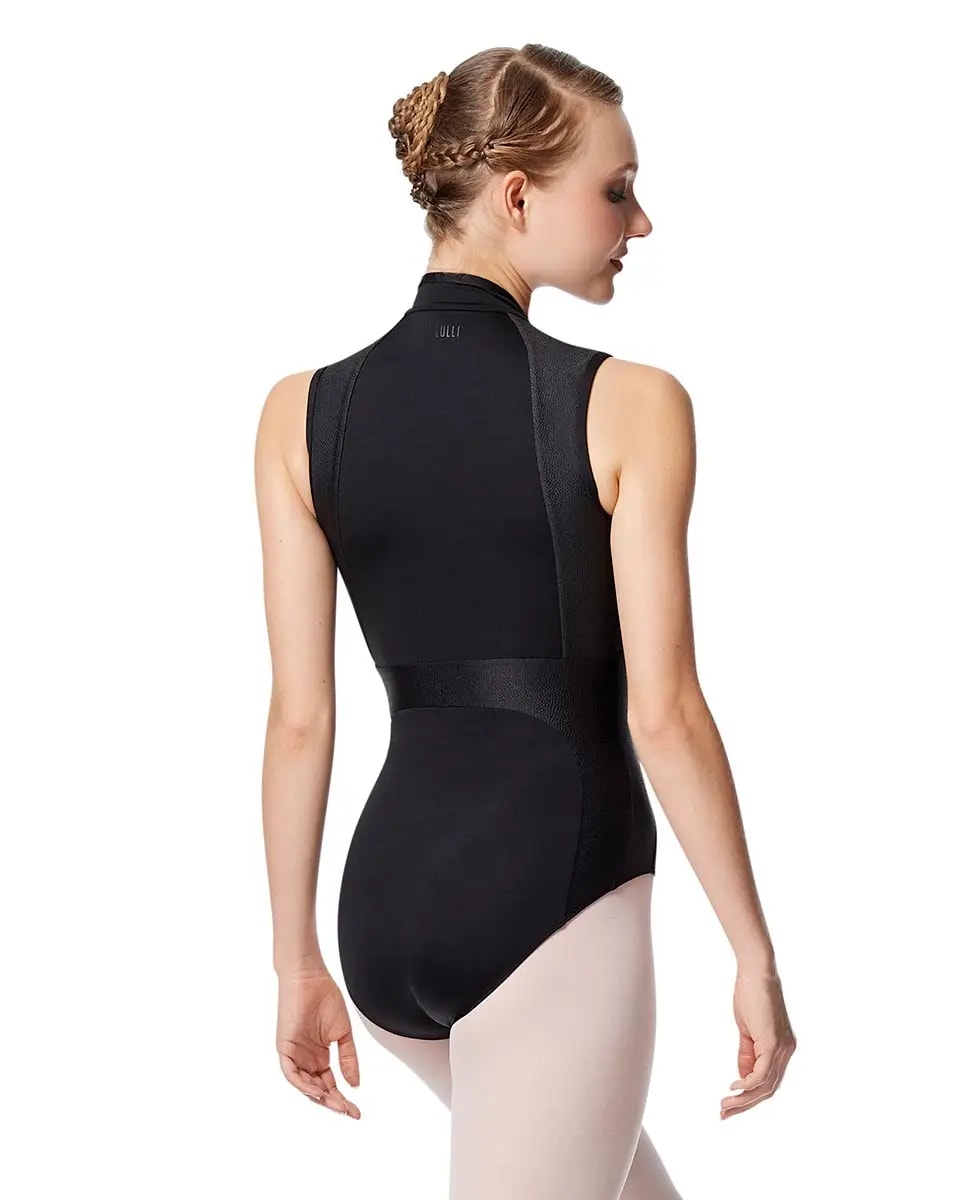 LULLI Mock Neck Leo Front Zip Aubree