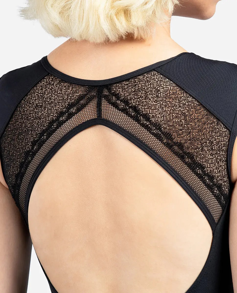 Womens Cup Sleeve Leotard Elise